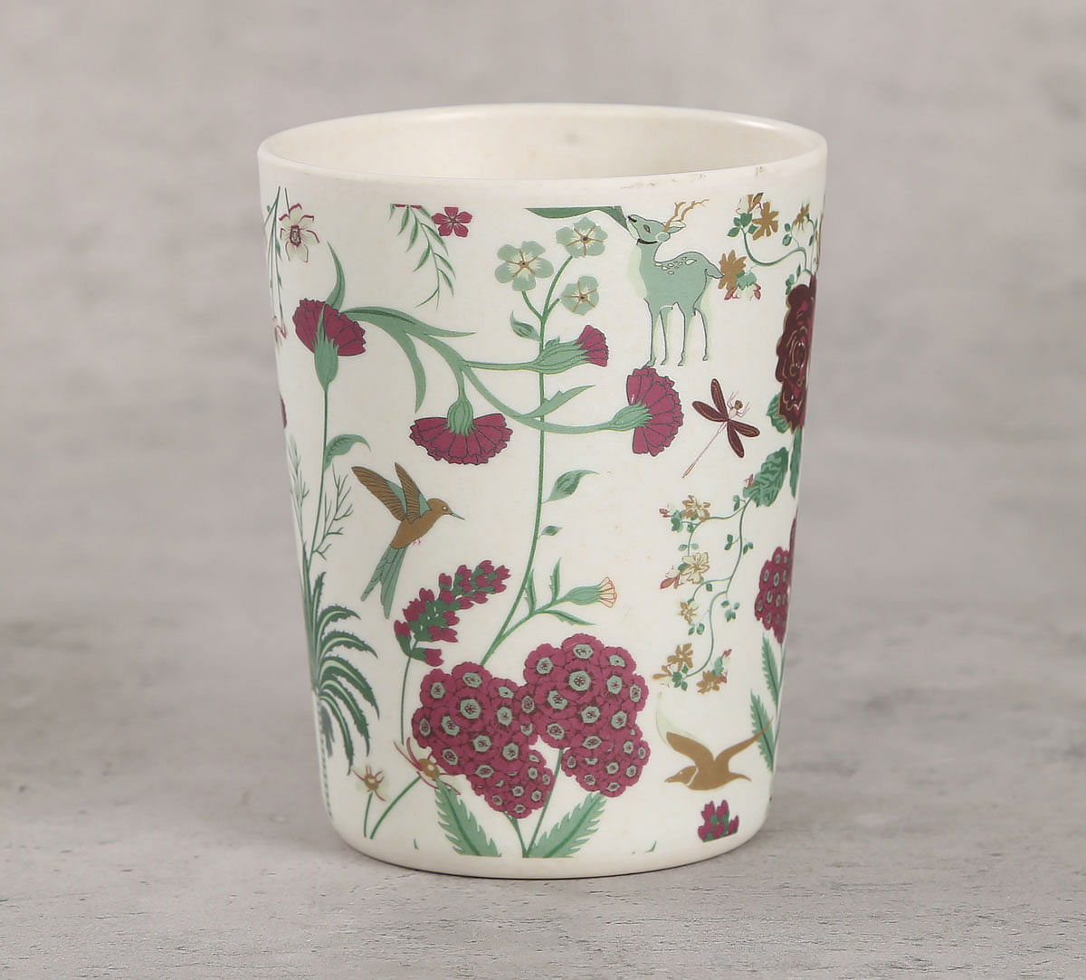 India Circus by Krsnaa Mehta Grey Floral Galore Bamboo Mug