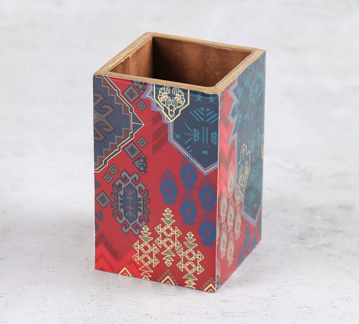India Circus by Krsnaa Mehta Heritage Haven Square Pen Holder