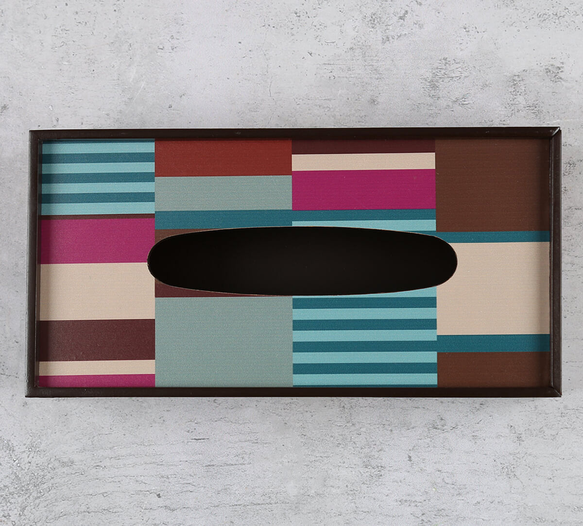 India Circus by Krsnaa Mehta Horizontal Hues Tissue Box Holder