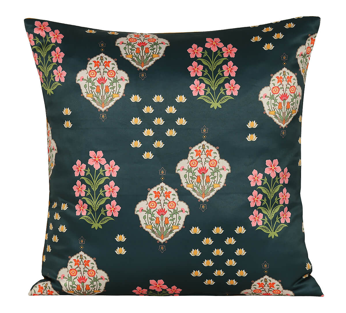 India Circus by Krsnaa Mehta Inflorescence Frolic Satin Blend Cushion Cover Set of 5