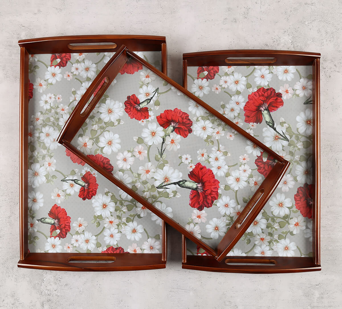 India Circus by Krsnaa Mehta Inflorescence Paragon Trays Set of 3