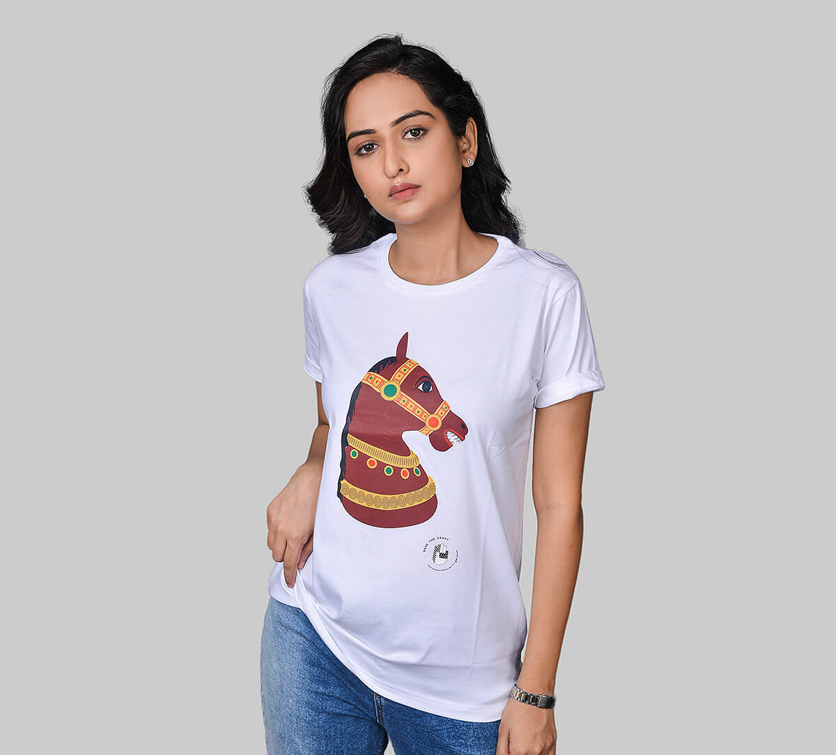 India Circus by Krsnaa Mehta Jeweled Beauty Unisex Extra Small T-Shirt