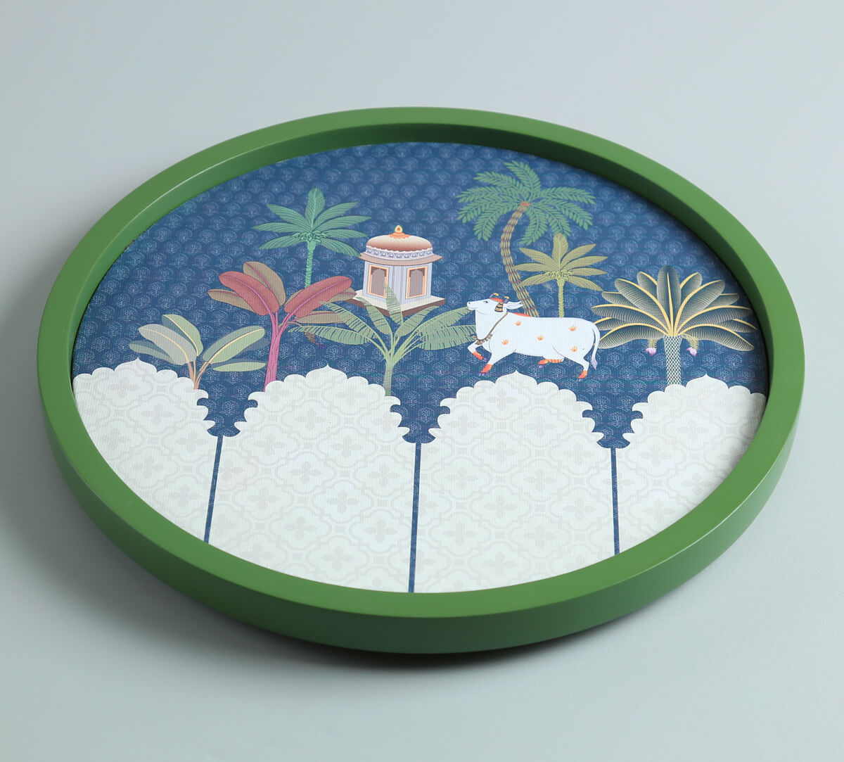 India Circus by Krsnaa Mehta Kaamdhenus Quest Wall Deco Plate