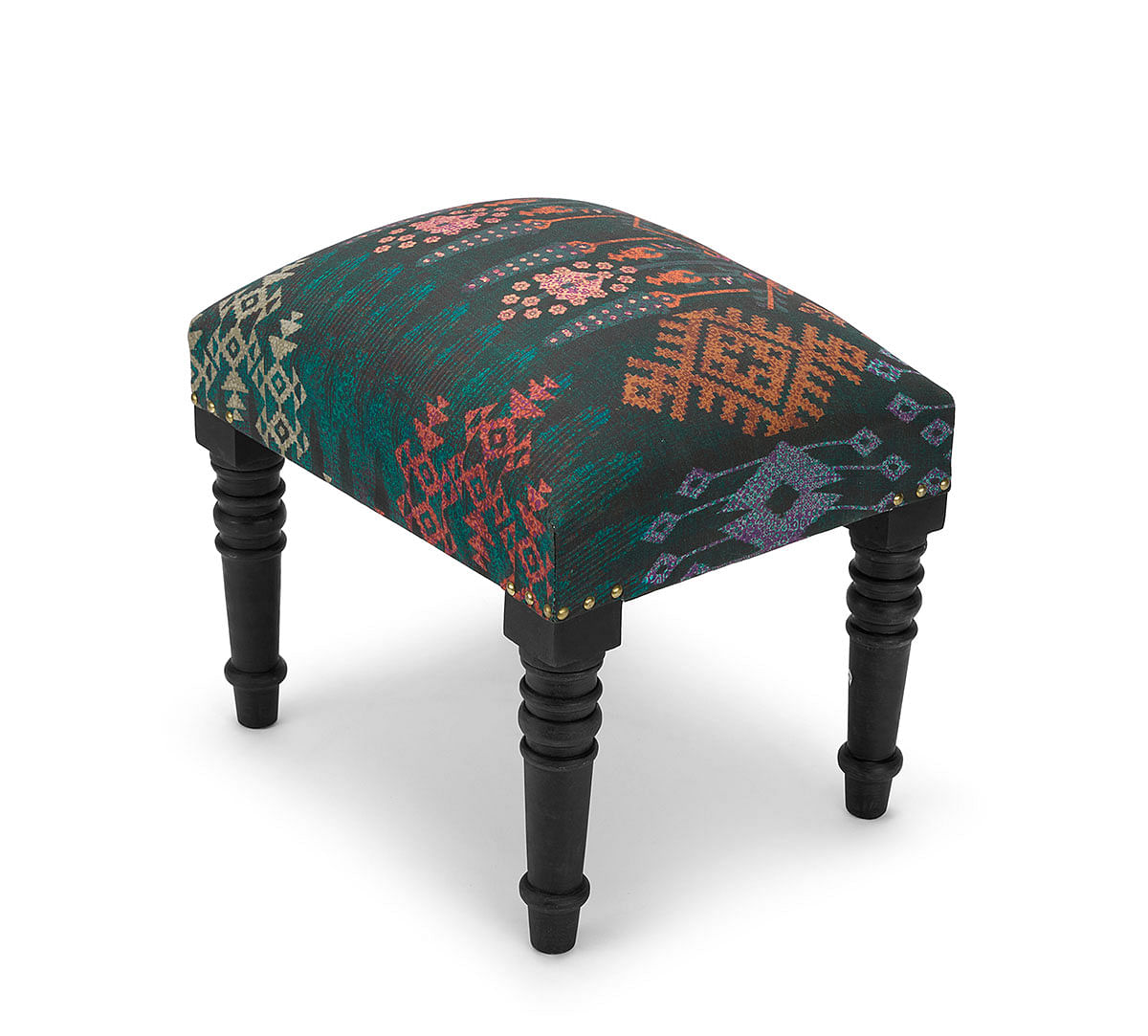 India Circus by Krsnaa Mehta Kaleidoscope Treasures One Seater Pouffe