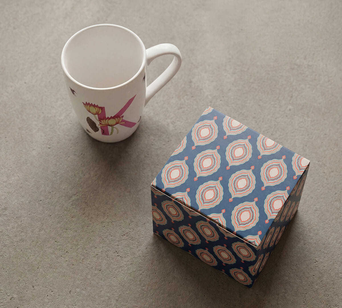 King Lotus Porcelain Coffee Mug