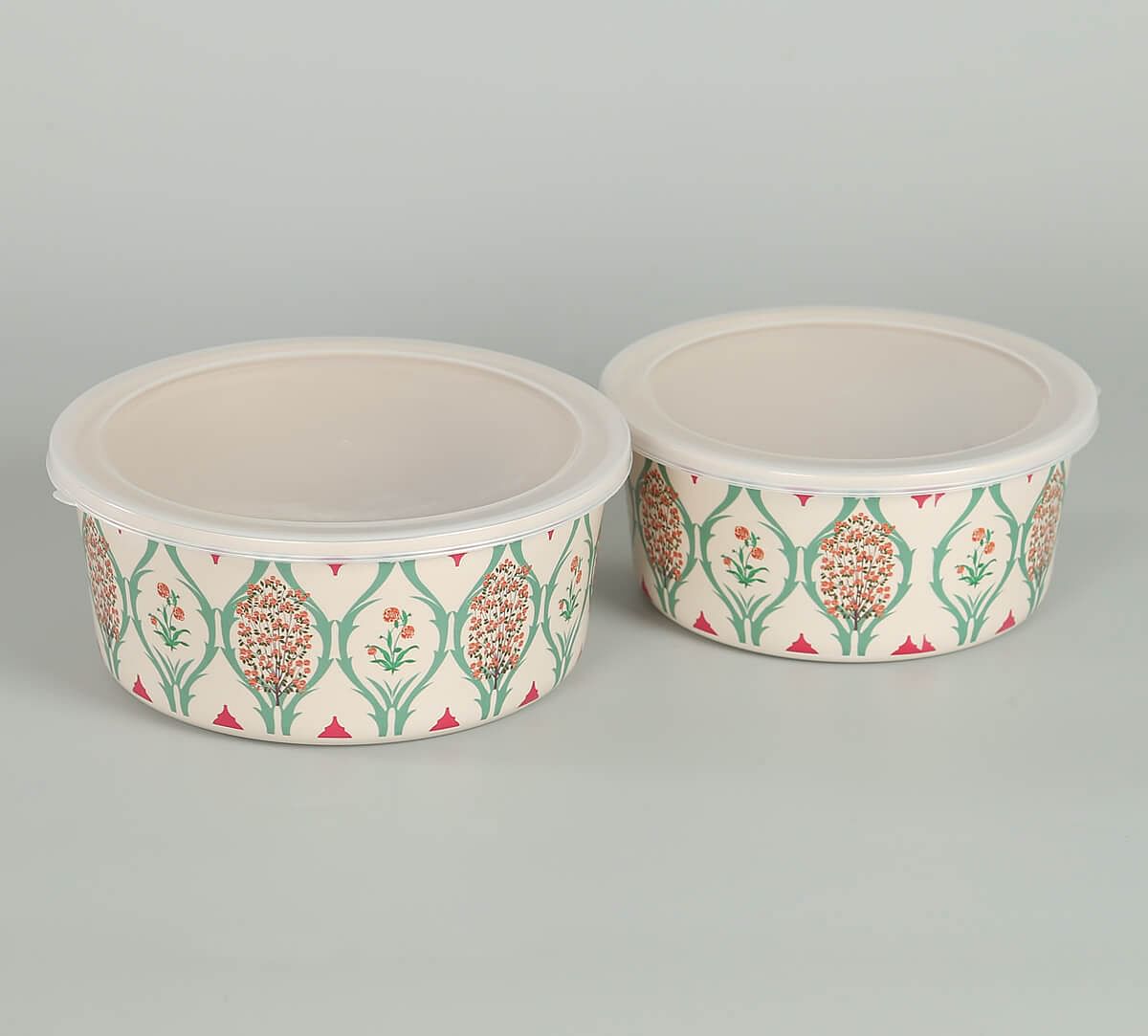 India Circus by Krsnaa Mehta Lattice Blooms Big Container set of 2