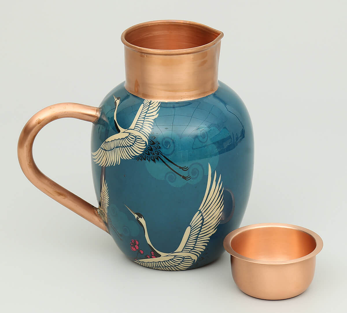 India Circus by Krsnaa Mehta Legend of the Cranes Copper Jug Set