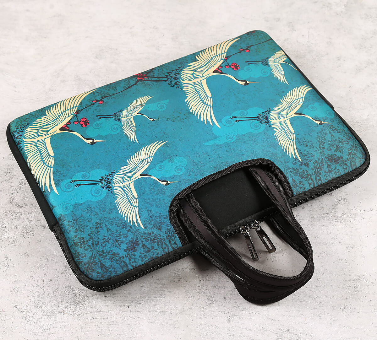 India Circus by Krsnaa Mehta Legend of the Cranes Laptop Sleeve Bag