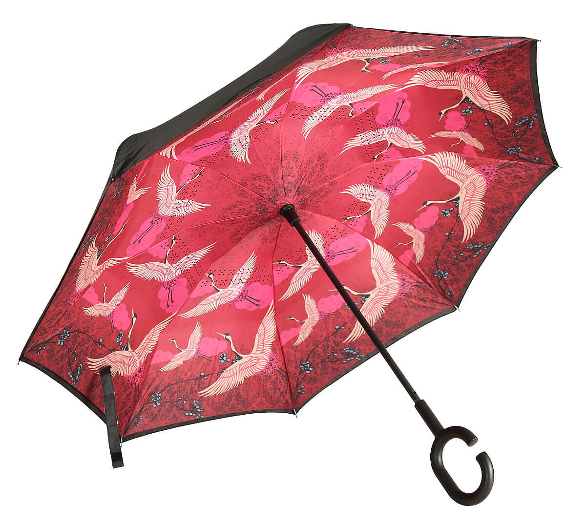 India Circus by Krsnaa Mehta Legend of The Cranes Reversible Umbrella