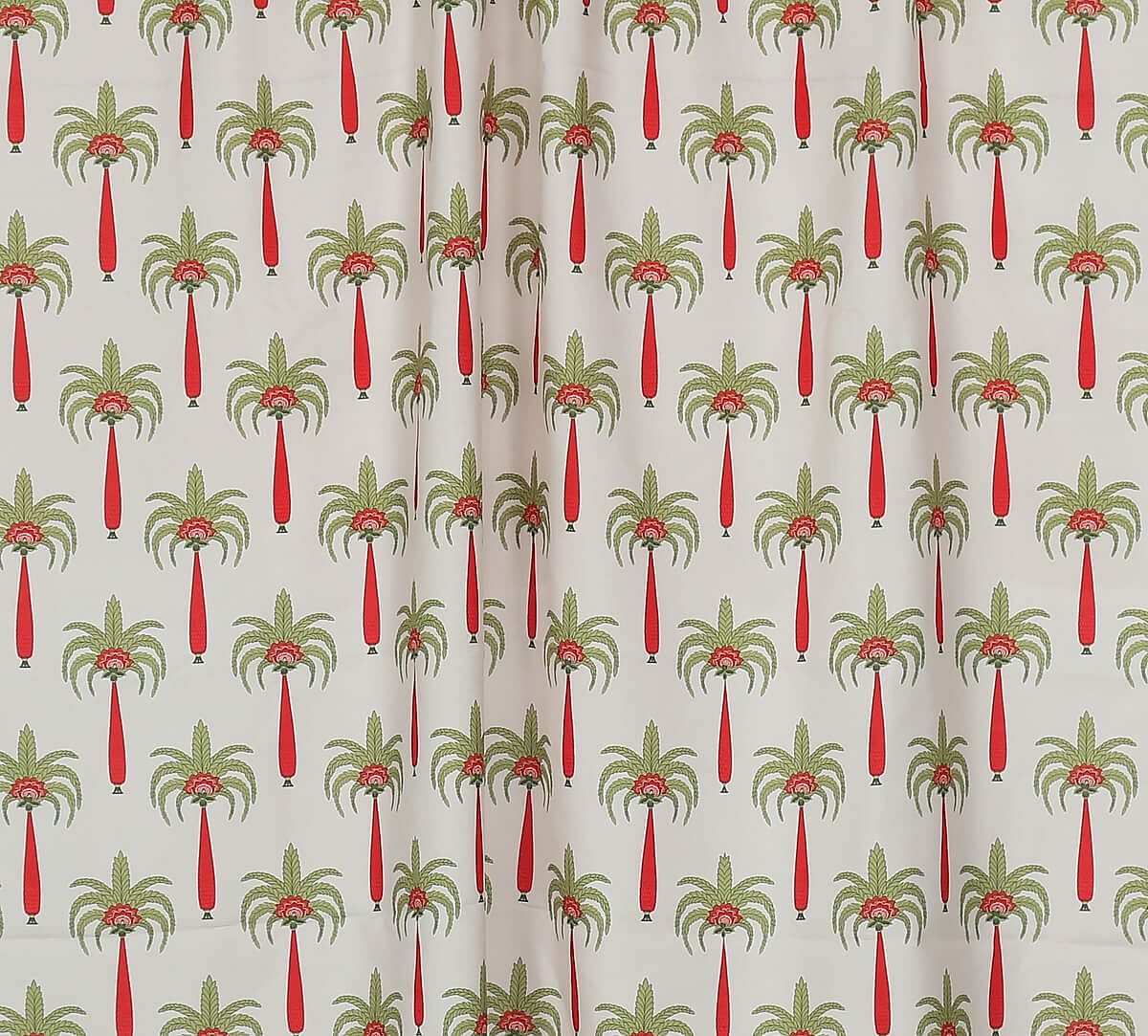 India Circus by Krsnaa Mehta Light Rose Island Palms Fabric