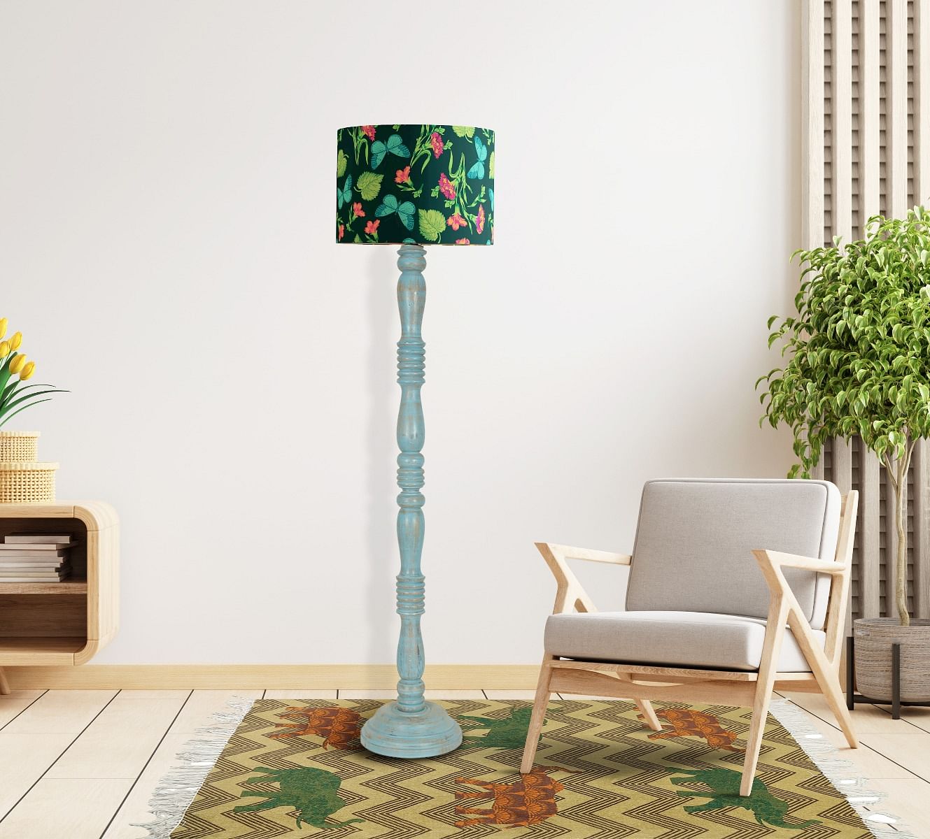 India Circus by Krsnaa Mehta Lush Shine Floor Lamp Base