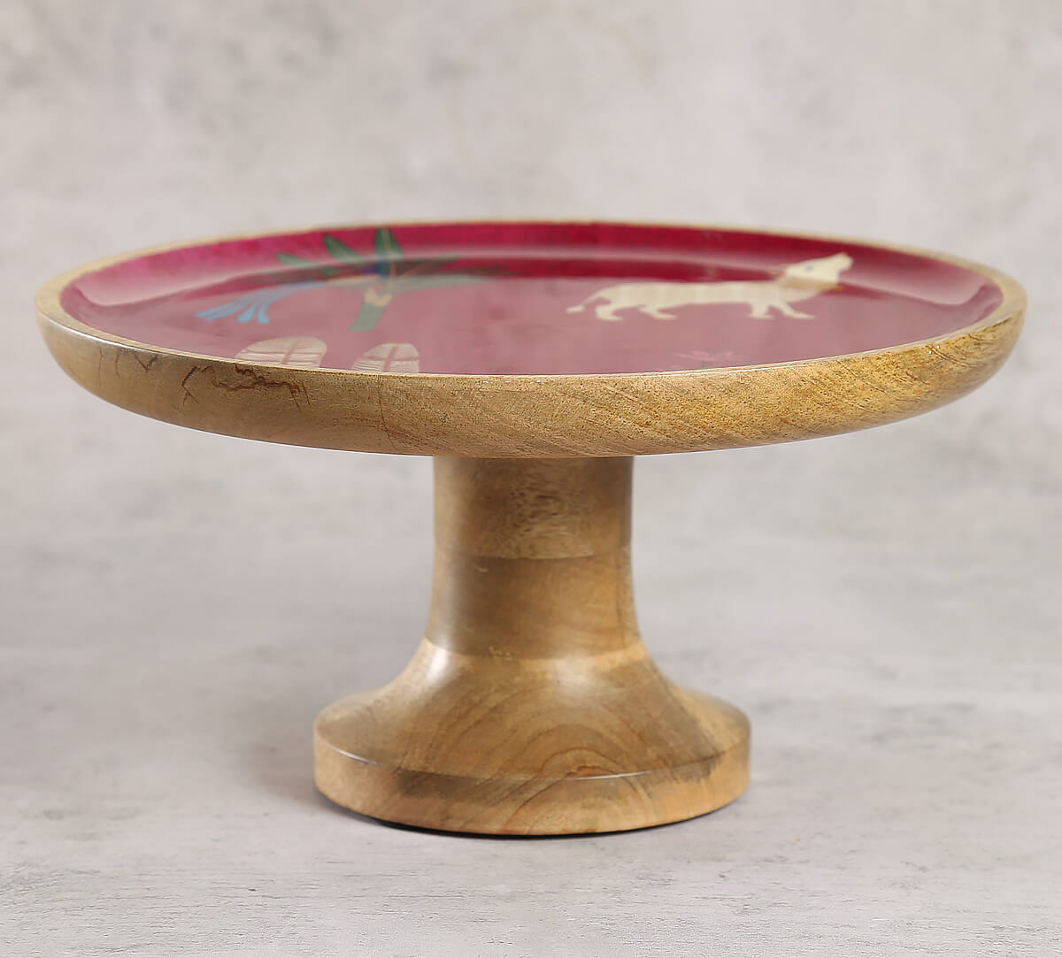 India Circus by Krsnaa Mehta Magenta Biome Mystique Cake Stand