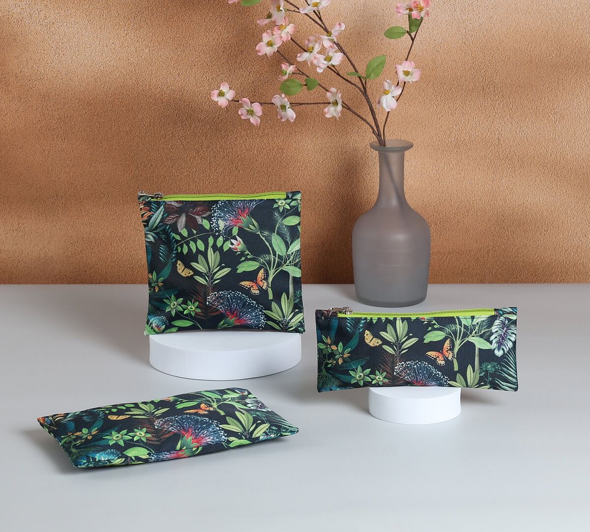 India Circus by Krsnaa Mehta Mangal Moore Utility Pouch Set of 3