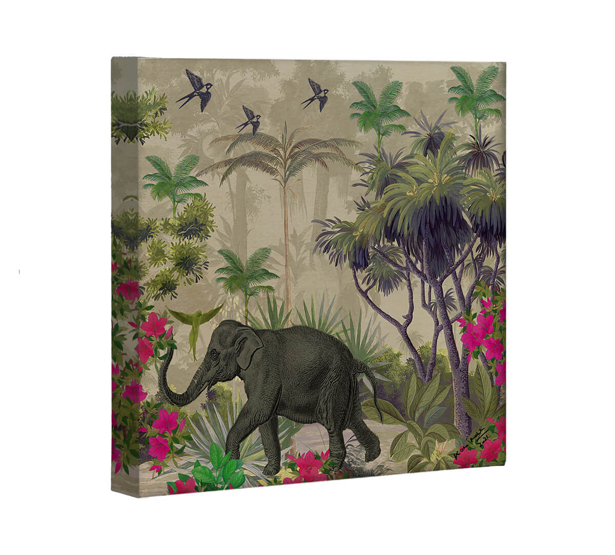 India Circus by Krsnaa Mehta Manoeuvres in the Nature Canvas Wall Art
