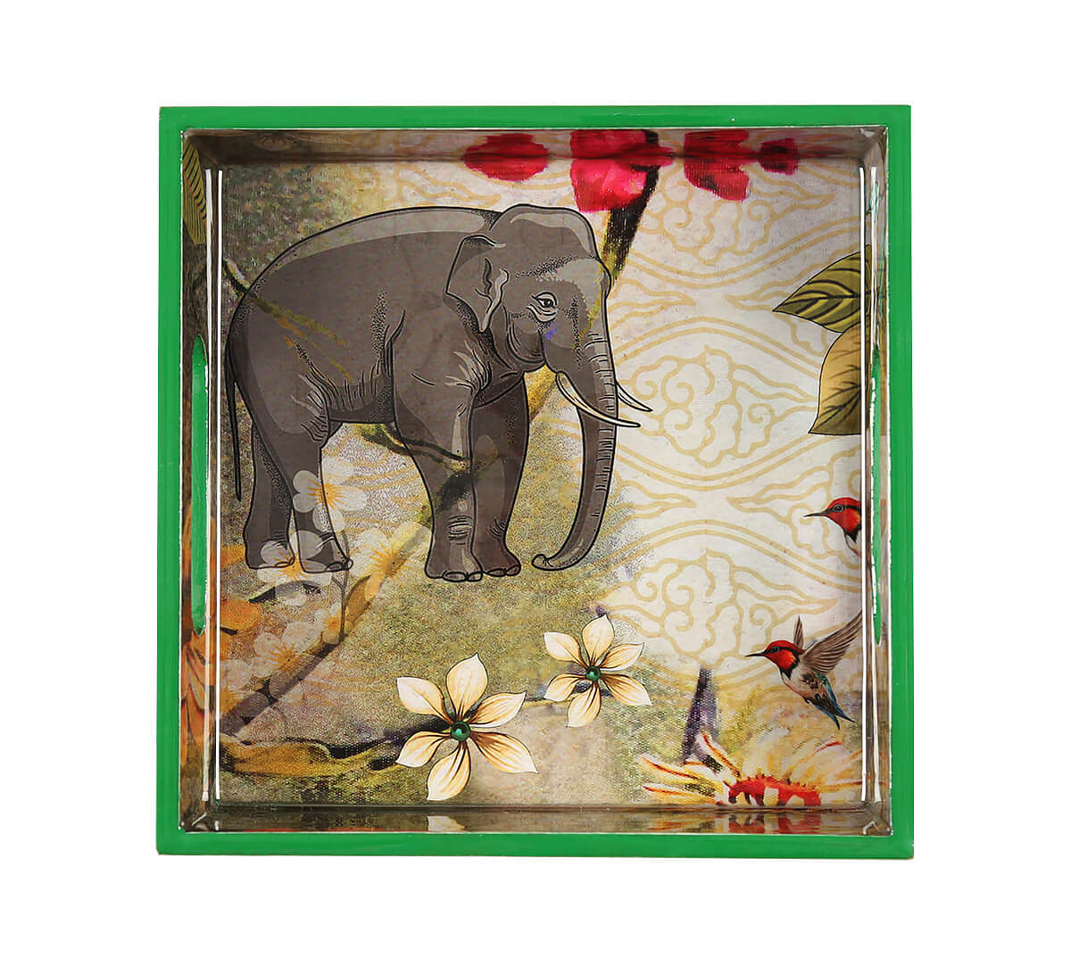 India Circus by Krsnaa Mehta March of the Blossoms MDF Square Tray