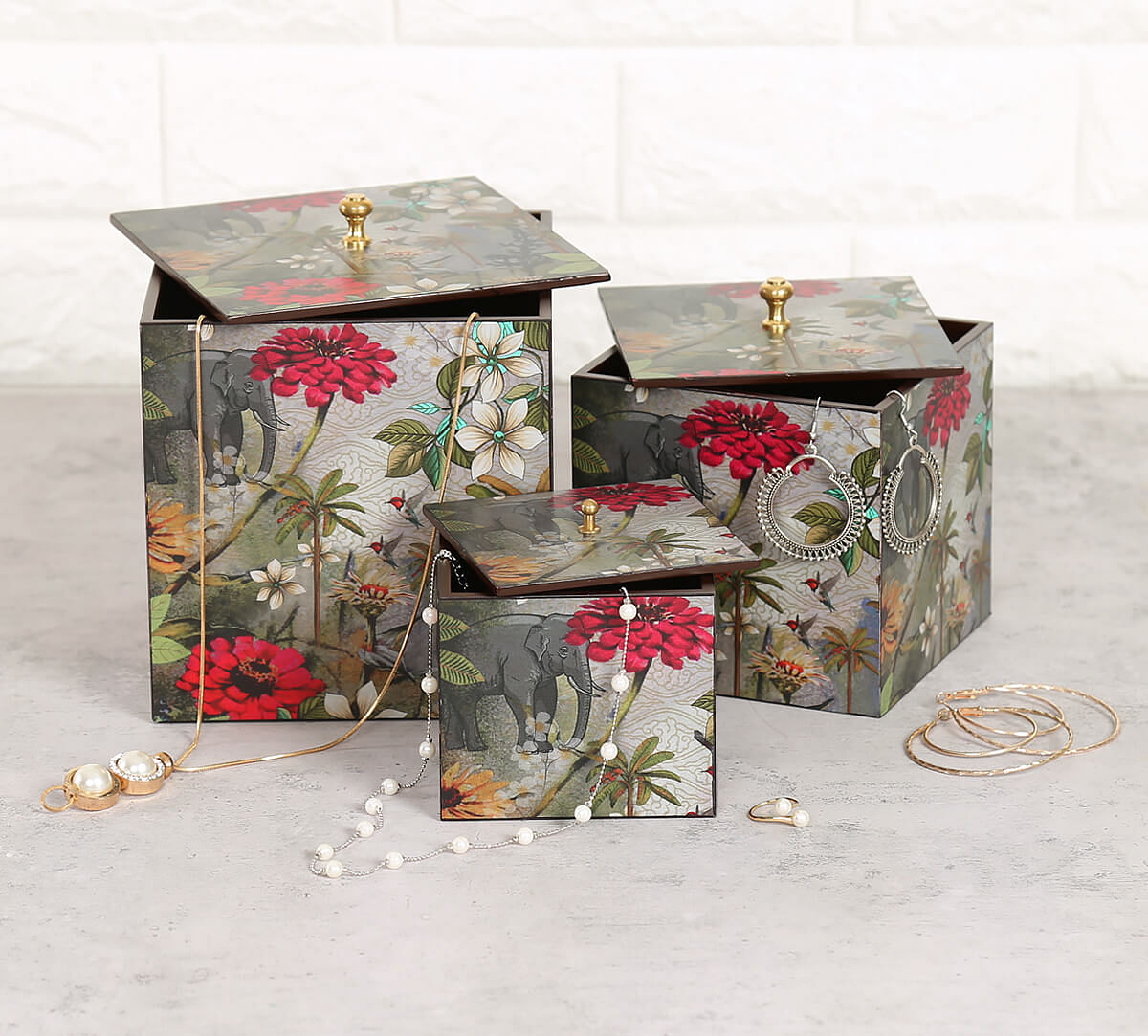 India Circus by Krsnaa Mehta March of the Blossoms Storage Box