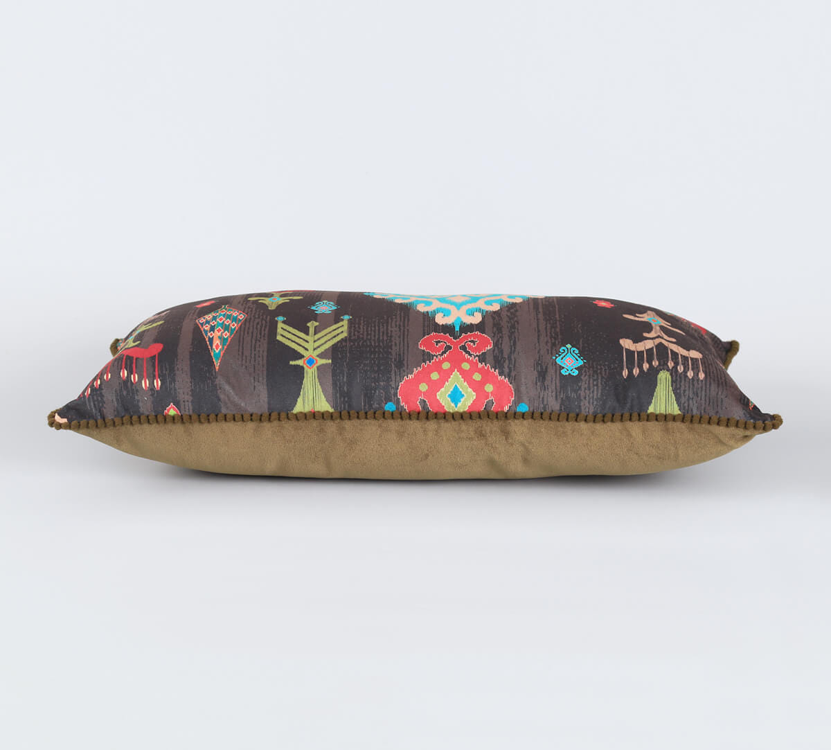 Midnight Floral Falls Micro Velvet Cushion Cover