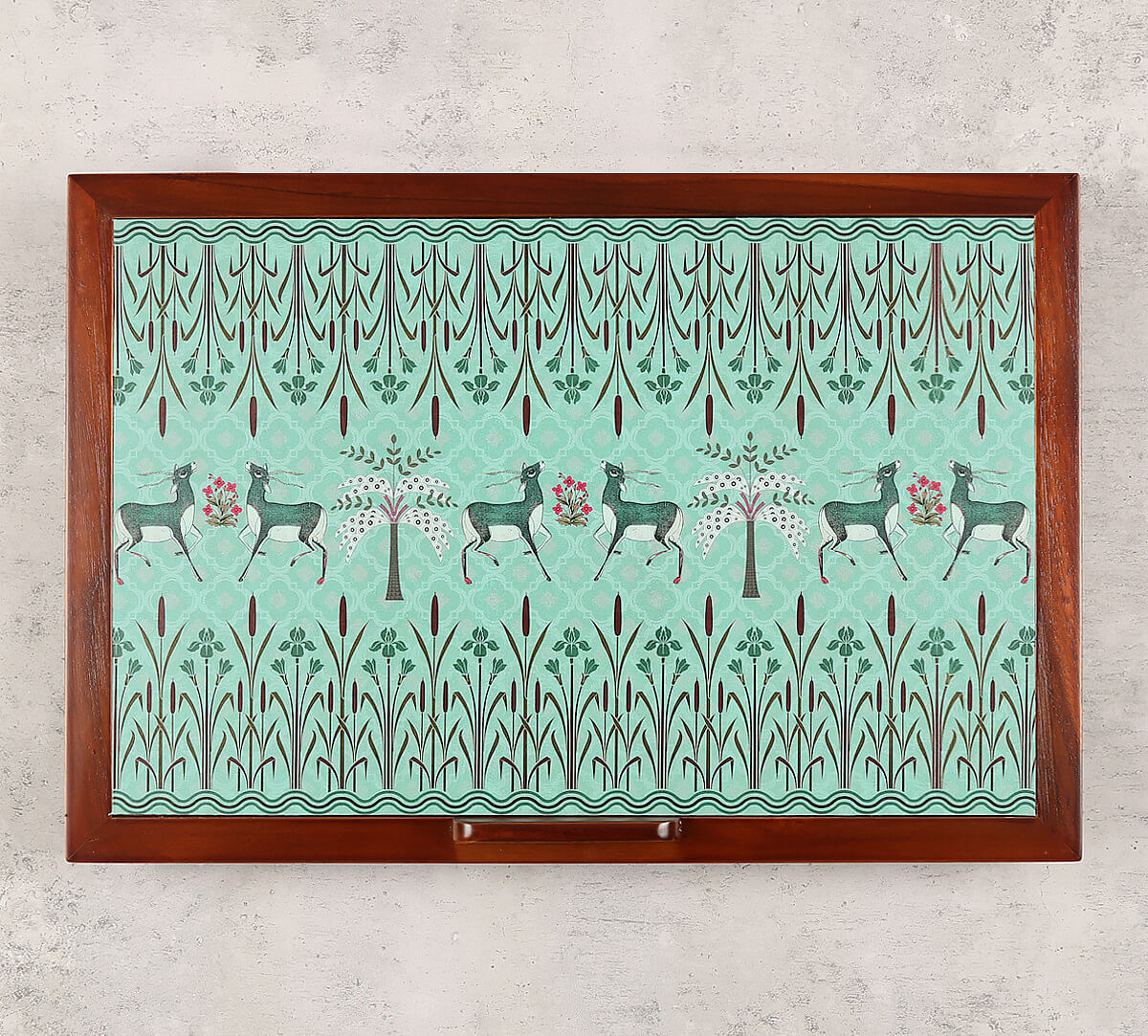 India Circus by Krsnaa Mehta Mirroring Deer Garden Laptop Table