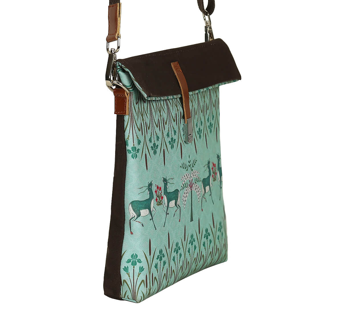 India Circus by Krsnaa Mehta Mirroring Deer Garden Sling Bag