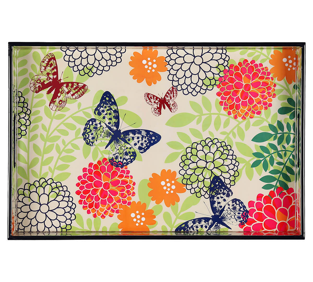 India Circus by Krsnaa Mehta Monarch's Cadence Rectangle Serving Tray