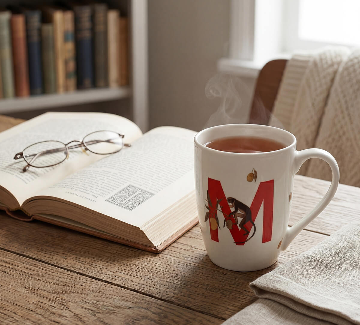 Monkey Moors Porcelain Coffee Mug