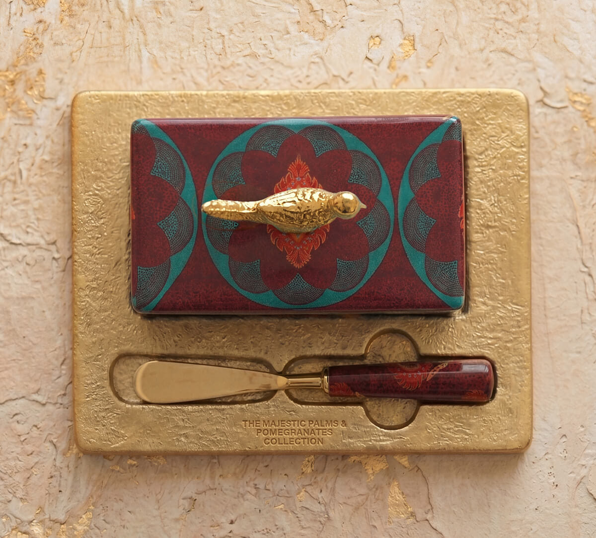 Moving Kilims Butter Dish with Butter Knife