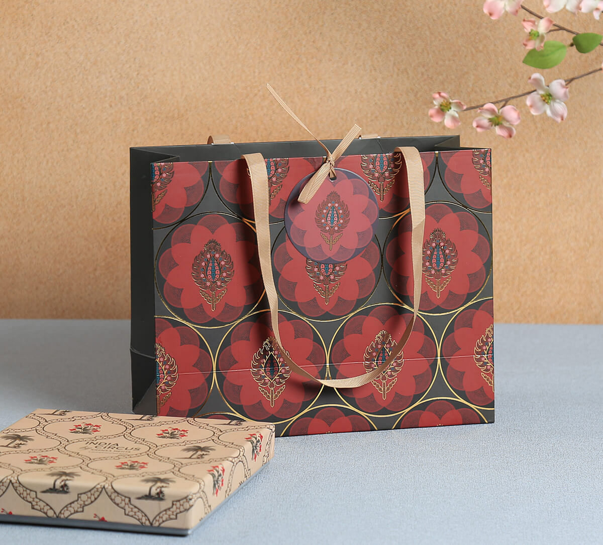 India Circus by Krsnaa Mehta Moving Kilims Small Gift Bag Set of 5