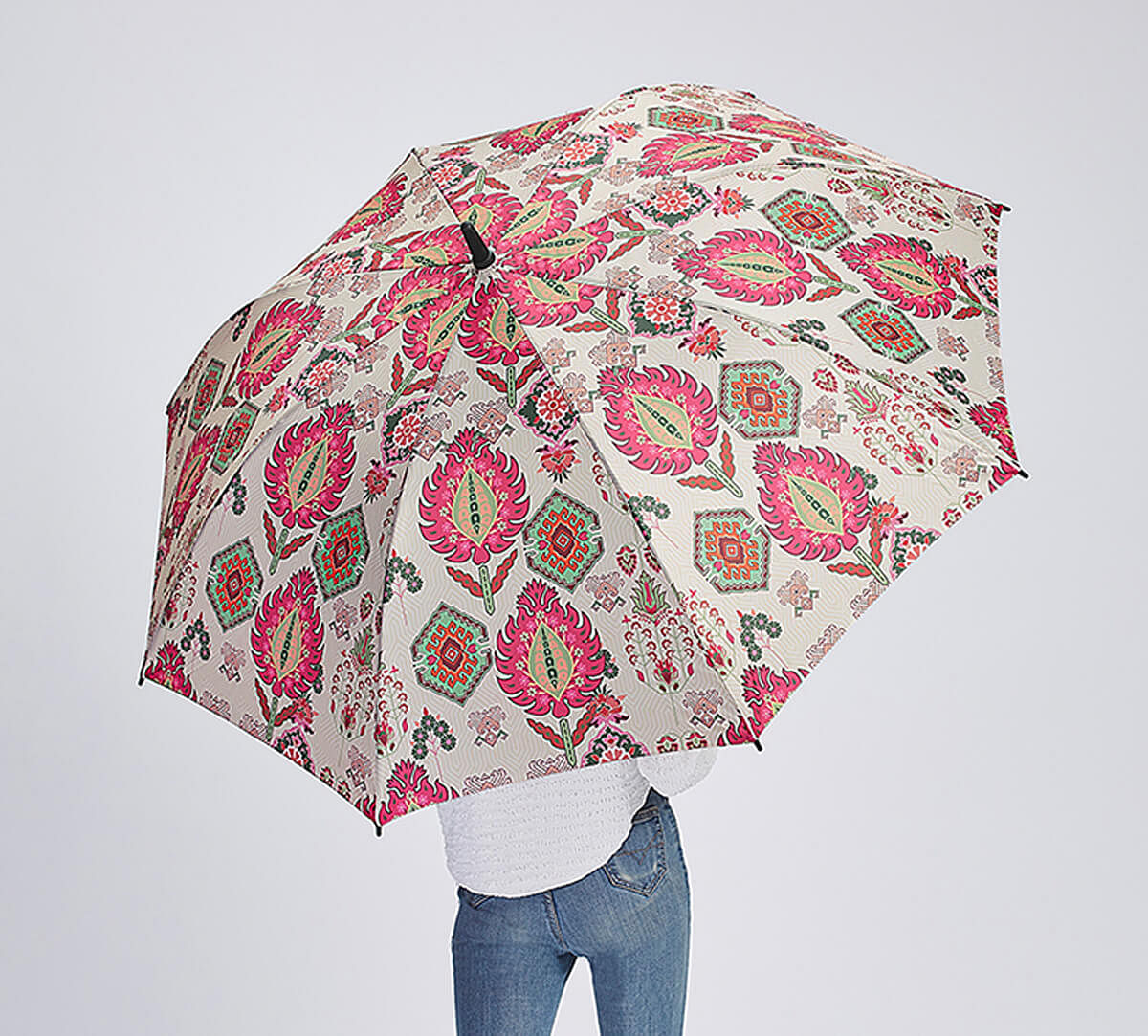 India Circus by Krsnaa Mehta Mystifying Dazzle Long Umbrella