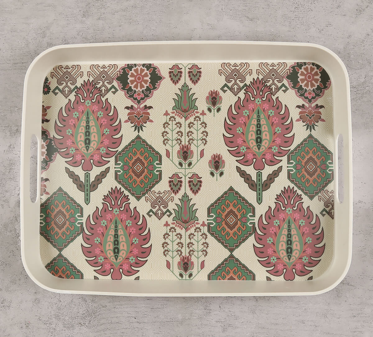 India Circus by Krsnaa Mehta Mystifying Dazzle Rectangle Bamboo Tray