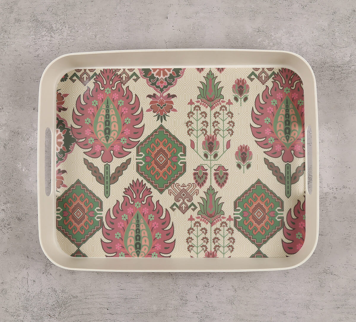 India Circus by Krsnaa Mehta Mystifying Dazzle Rectangle Bamboo Tray