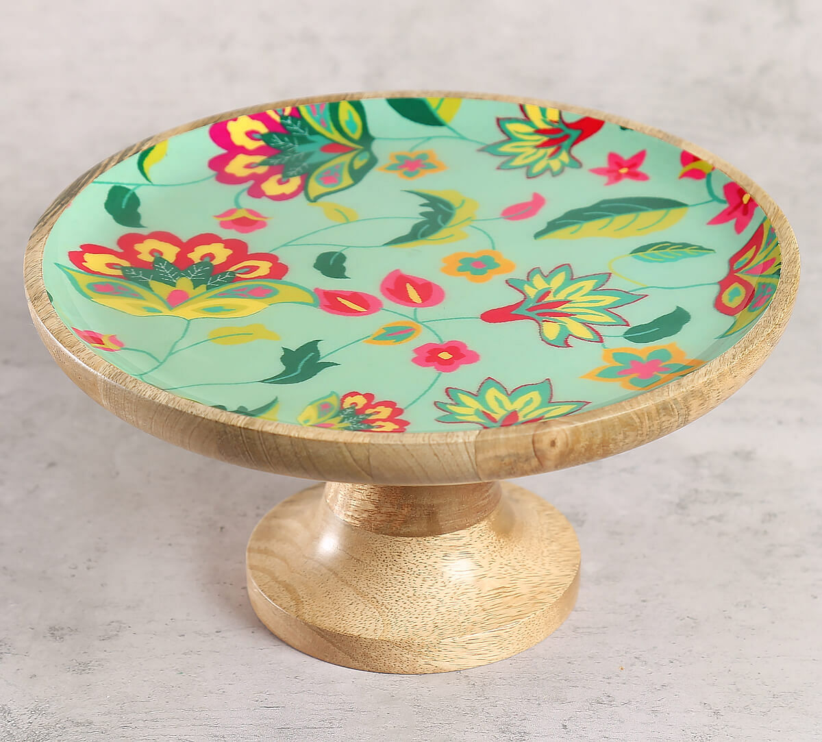 India Circus by Krsnaa Mehta Neon Cyanic Pop Burst Cake Stand