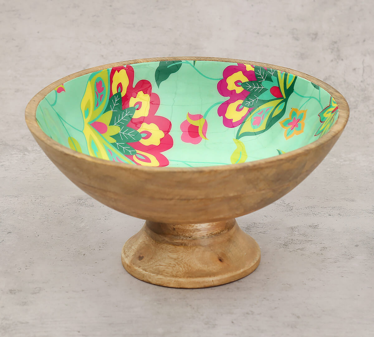 India Circus by Krsnaa Mehta Neon Cyanic Pop Burst Fruit Bowl