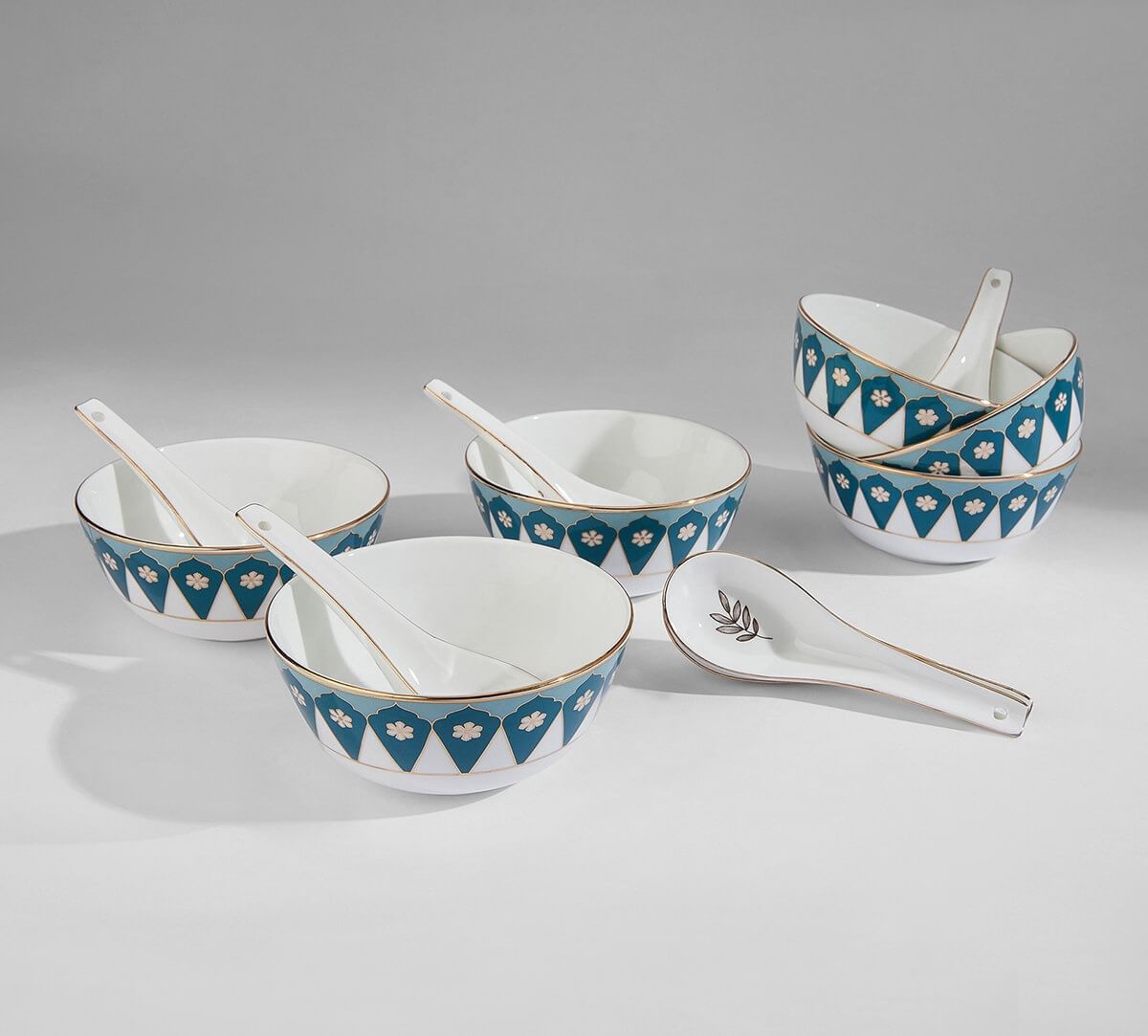 India Circus by Krsnaa Mehta Oceanic Opulence Soup Bowl Set