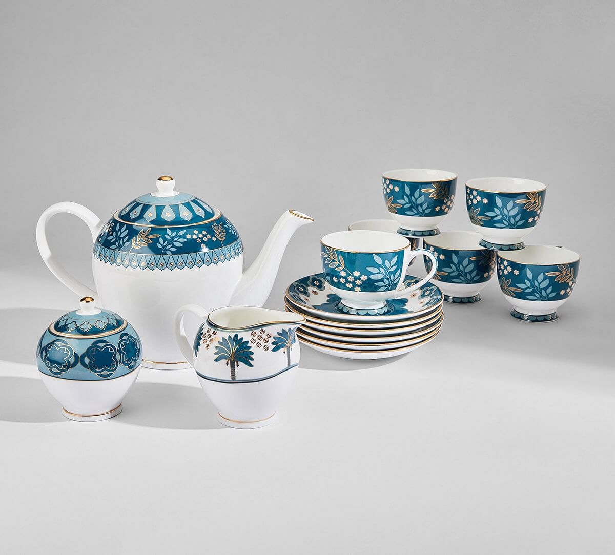 India Circus by Krsnaa Mehta Oceanic Opulence Tea Set