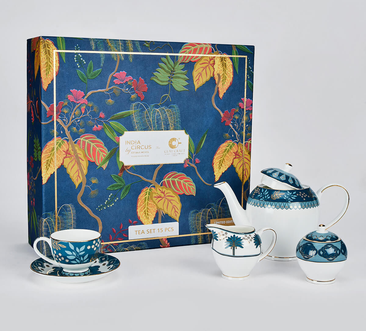 India Circus by Krsnaa Mehta Oceanic Opulence Tea Set