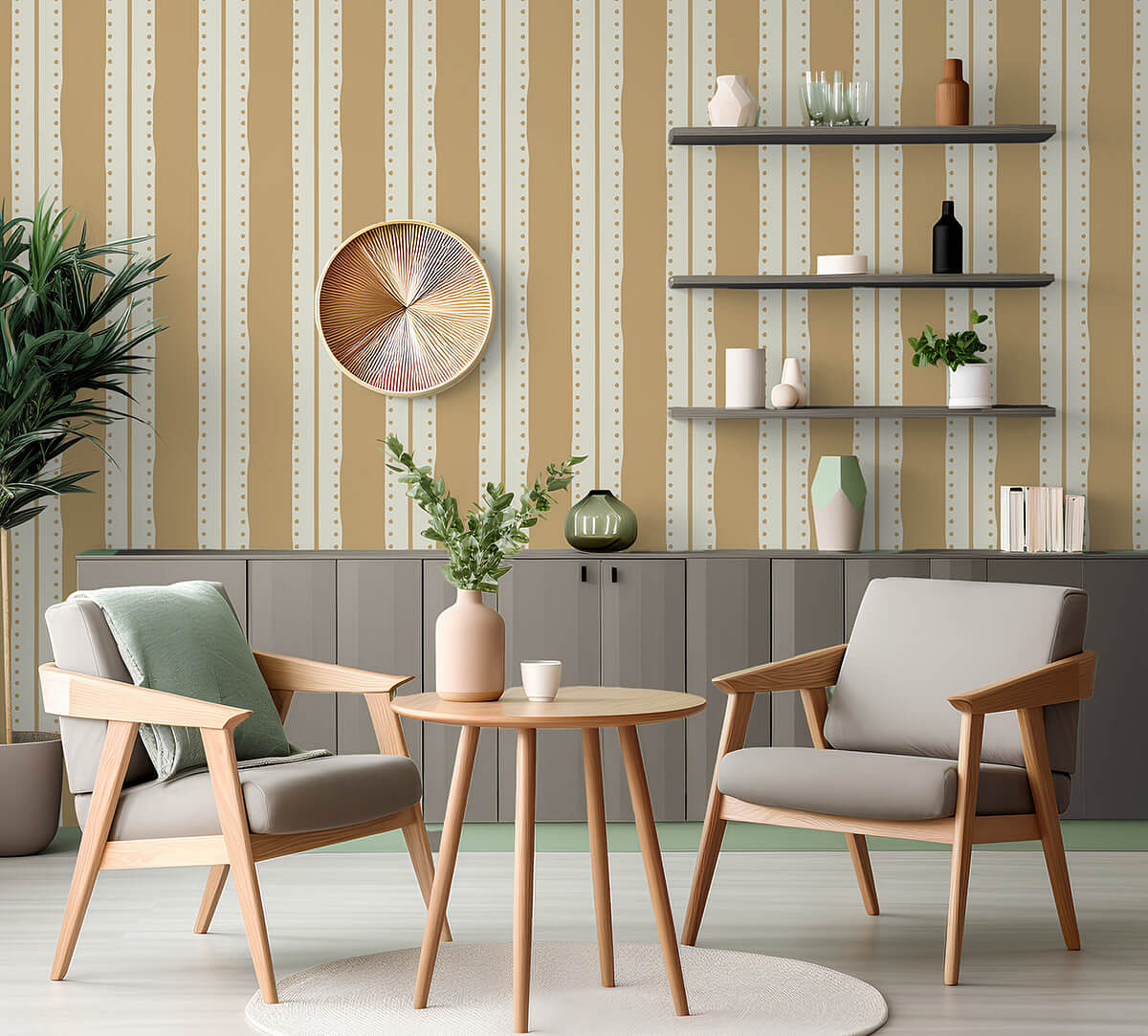 India Circus by Krsnaa Mehta Ochre Weaves on Wallpaper