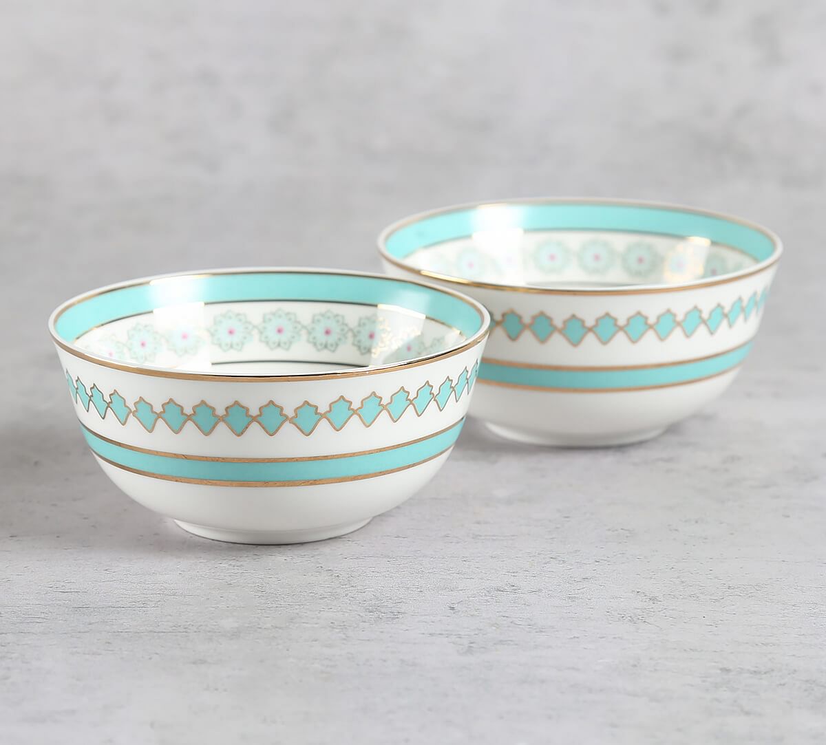 India Circus by Krsnaa Mehta Olive Oasis Katori Set of 2