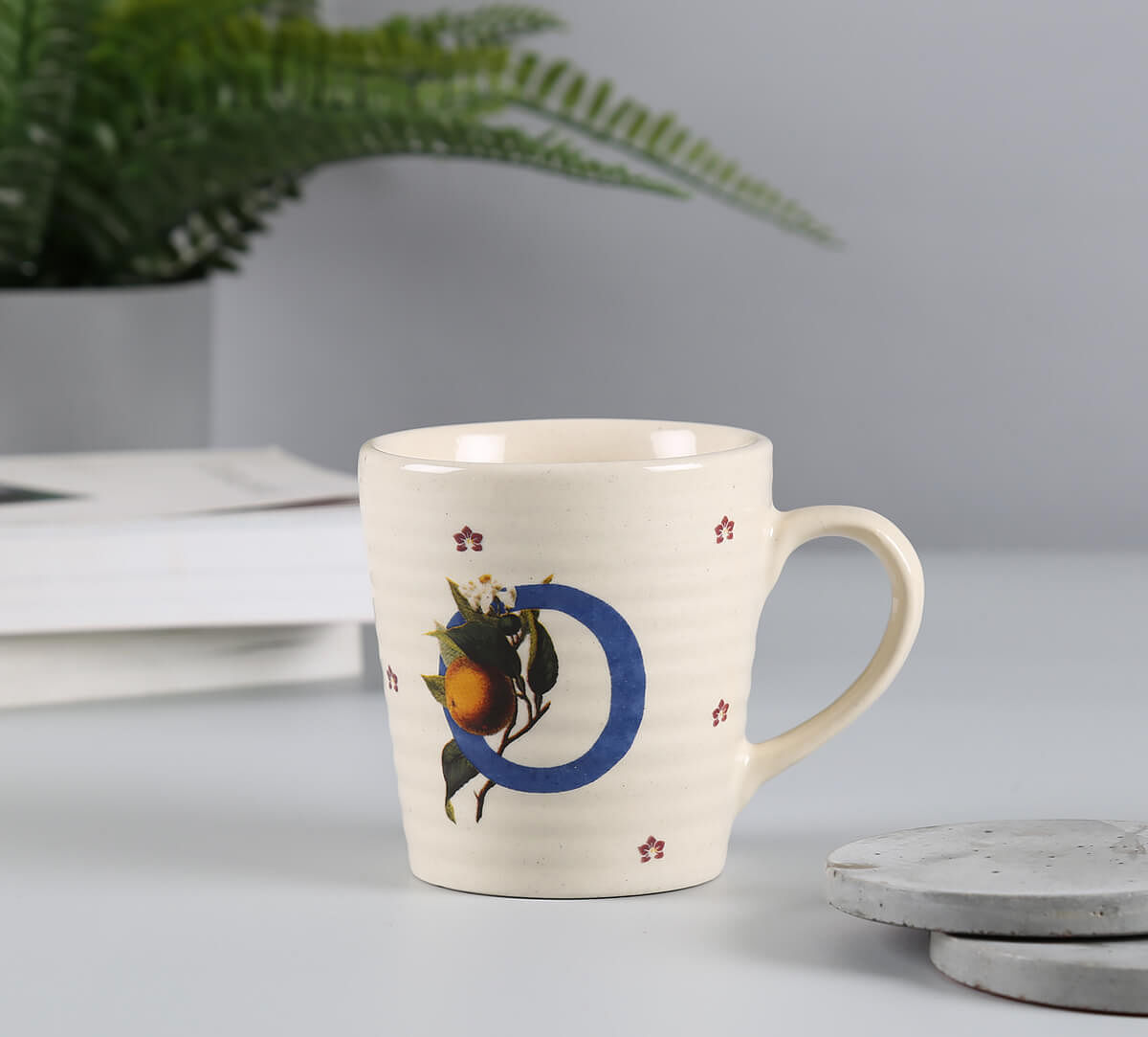 India Circus by Krsnaa Mehta Orange Orchids Coffee Mug