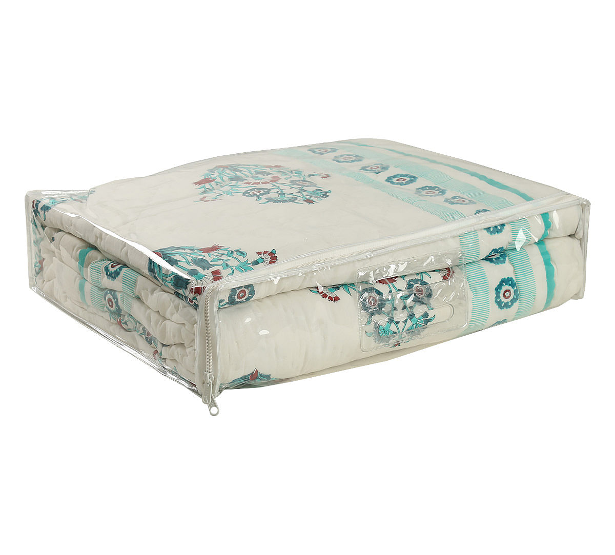 India Circus by Krsnaa Mehta Ornamental Floral Single Bed Quilted Rajai