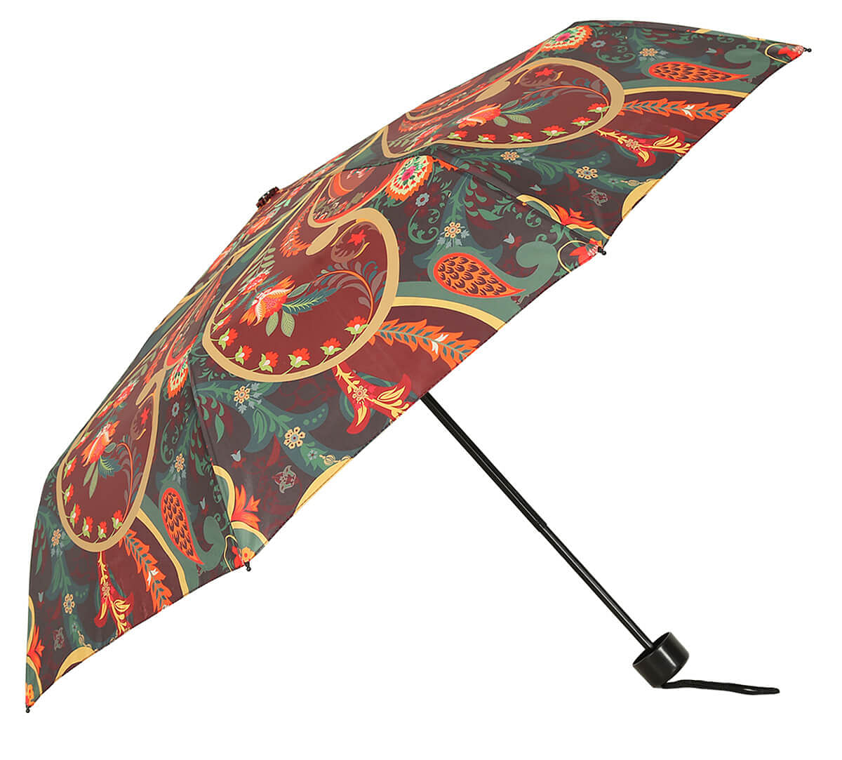 India Circus by Krsnaa Mehta Paisley Romance 3 fold Umbrella