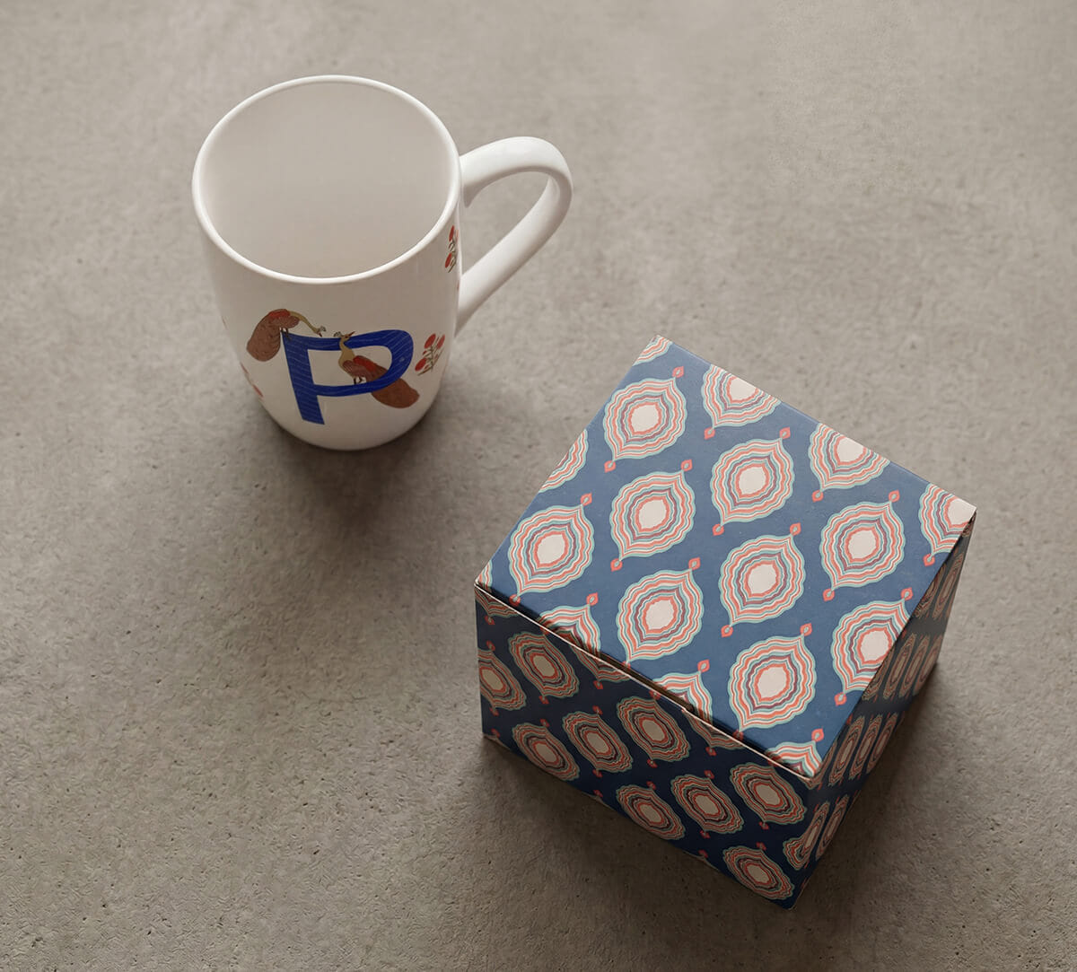 Peacock Palace Porcelain Coffee Mug