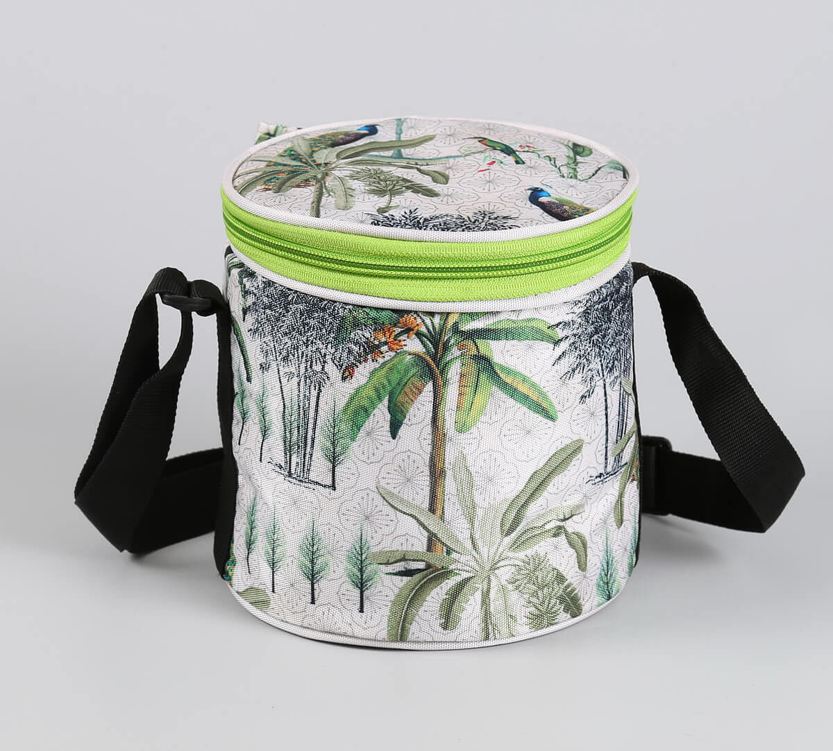 India Circus by Krsnaa Mehta Peacock Throne Paradise Lunch Bag Round