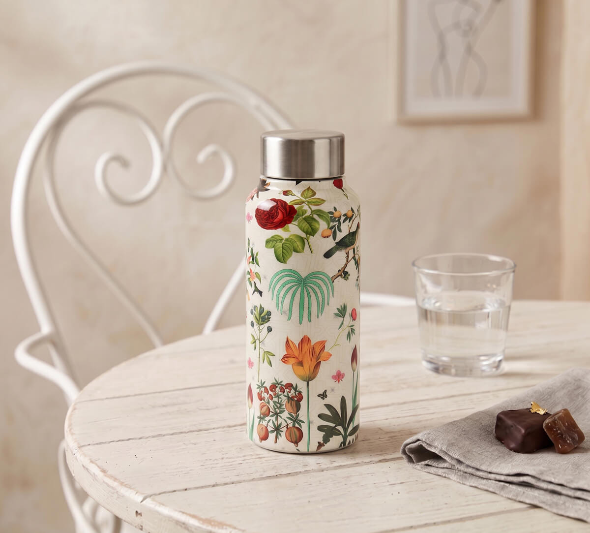 Petal and Plume Small Steel Bottle