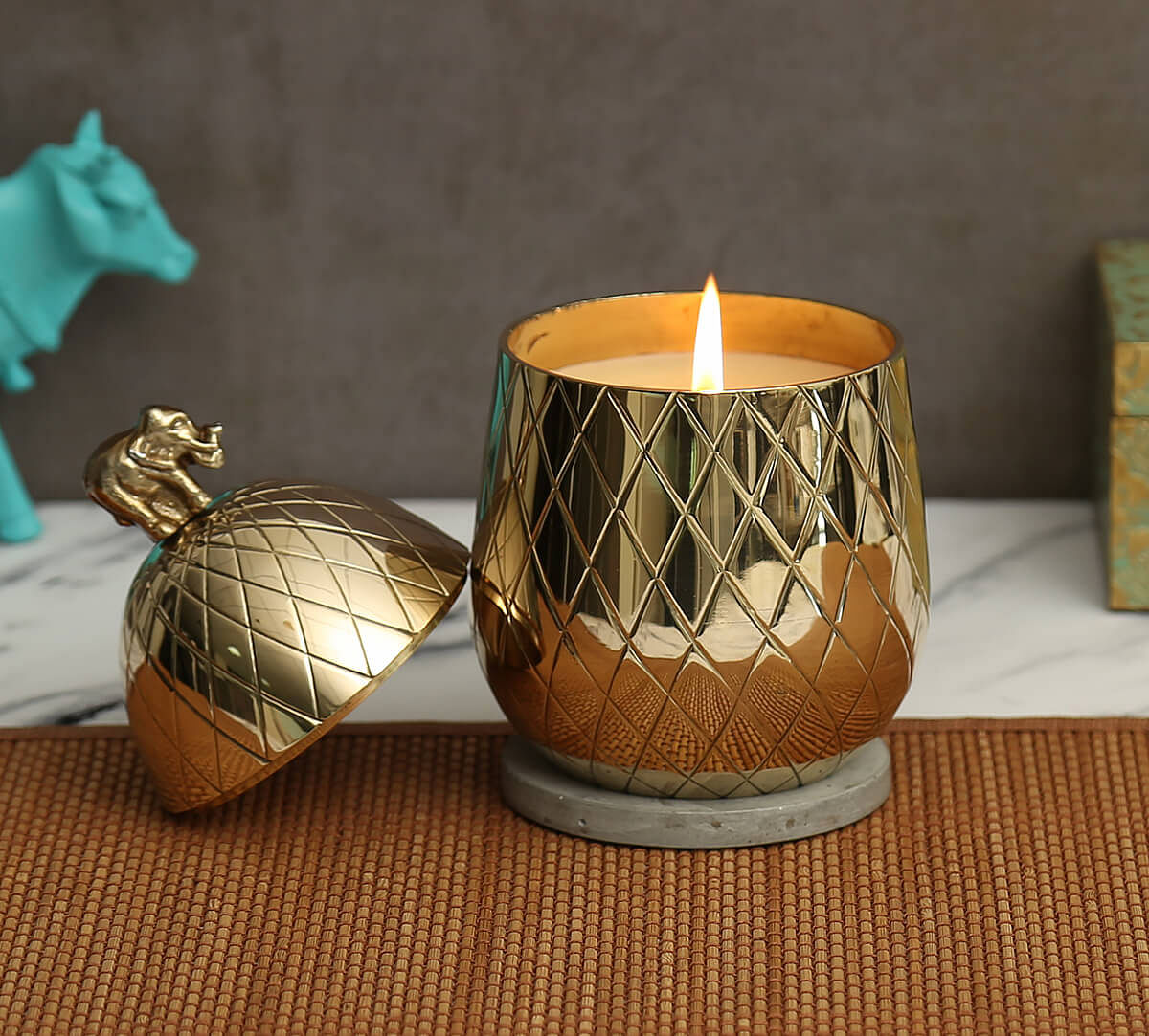 India Circus by Krsnaa Mehta Pineapple Tango Candle Votive