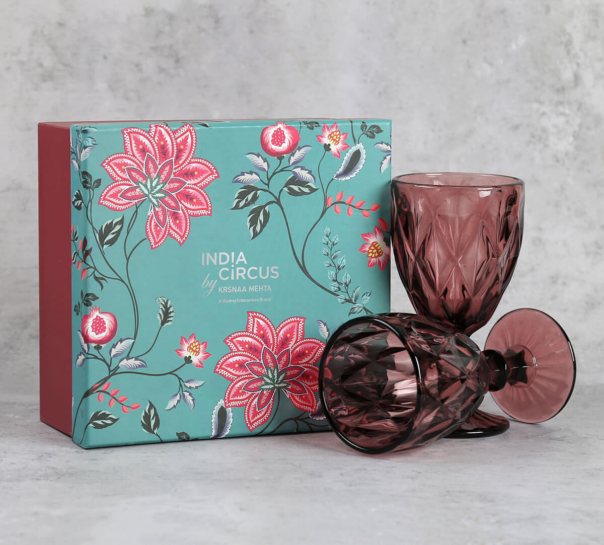 India Circus by Krsnaa Mehta Pink Wine Glass