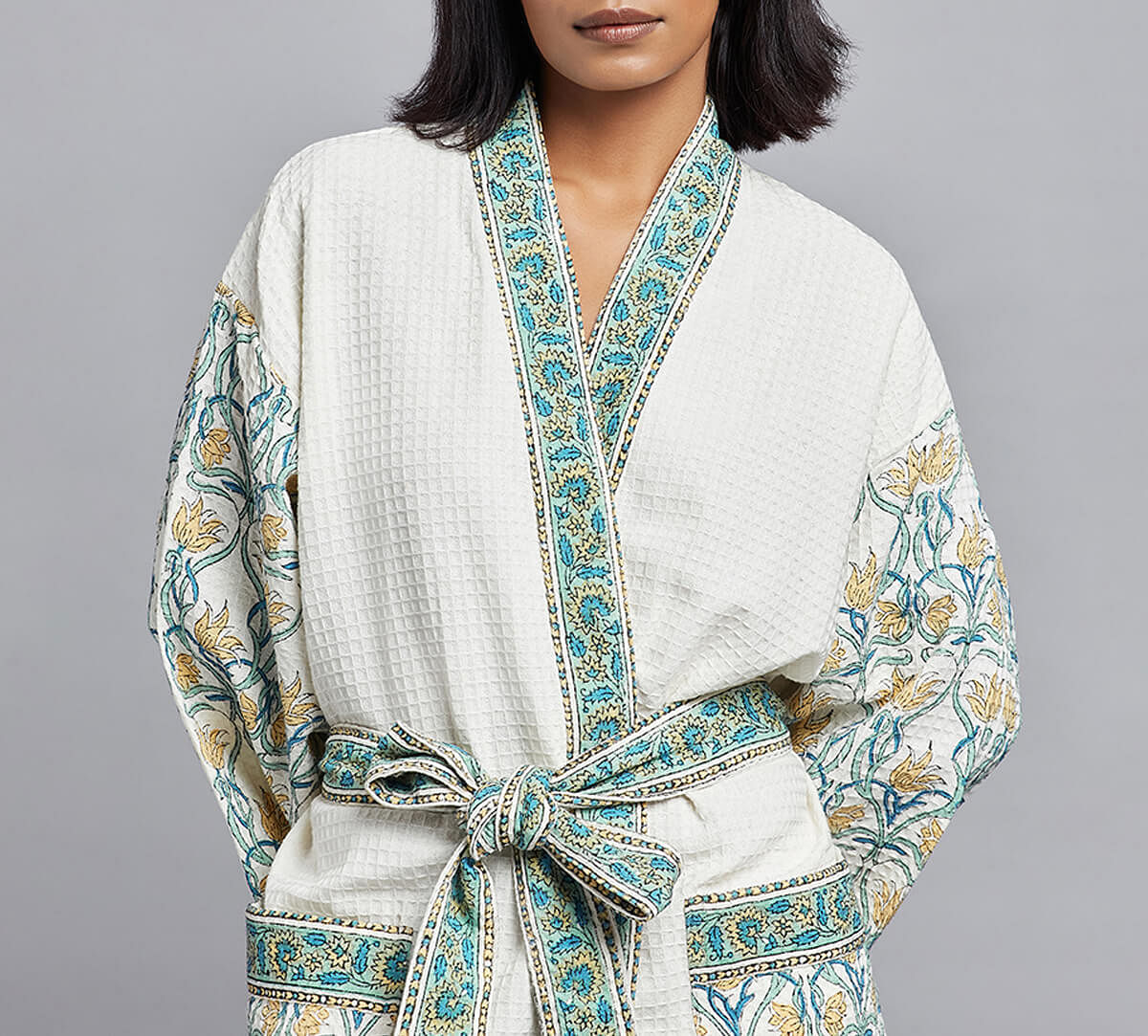 India Circus by Krsnaa Mehta Platinum Petal Bathrobe