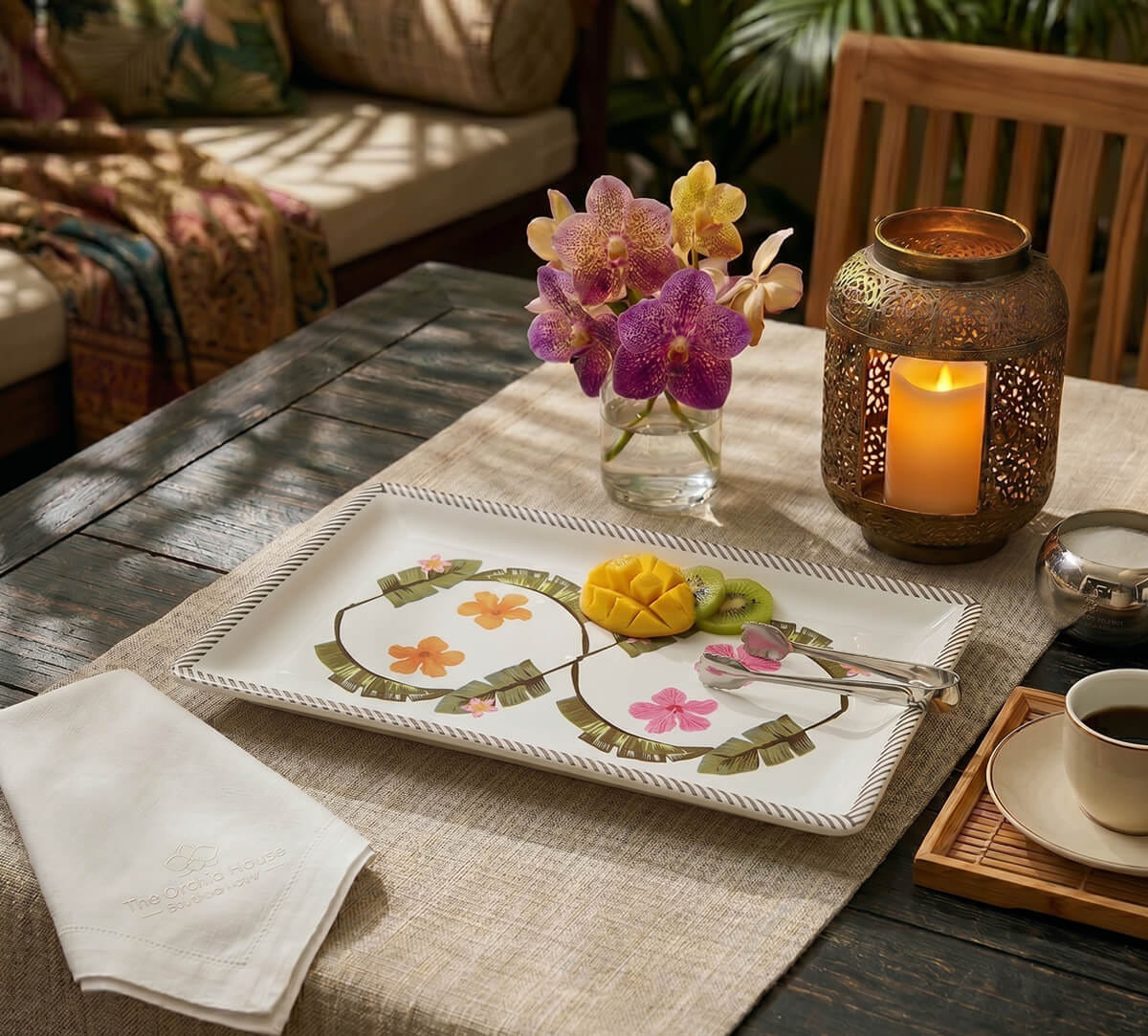 Plumerias Plume Platter