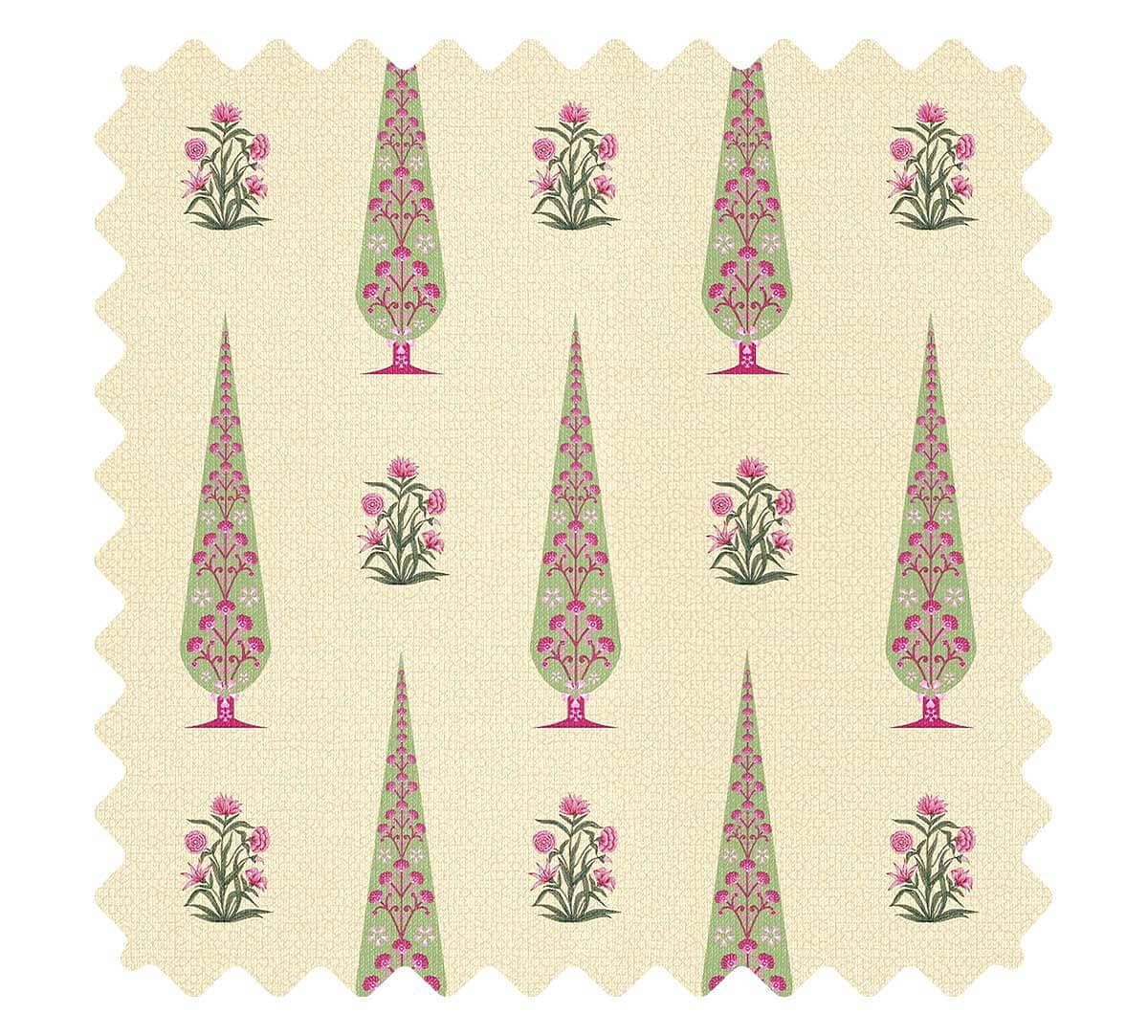 India Circus by Krsnaa Mehta Poppy Conifer Beige Fabric