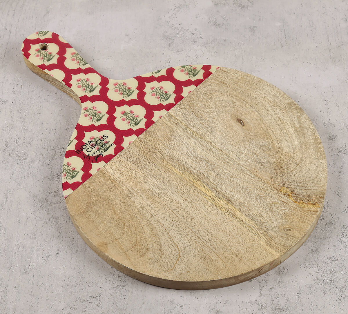 India Circus by Krsnaa Mehta Poppy Flower Scarlet Chopping Board