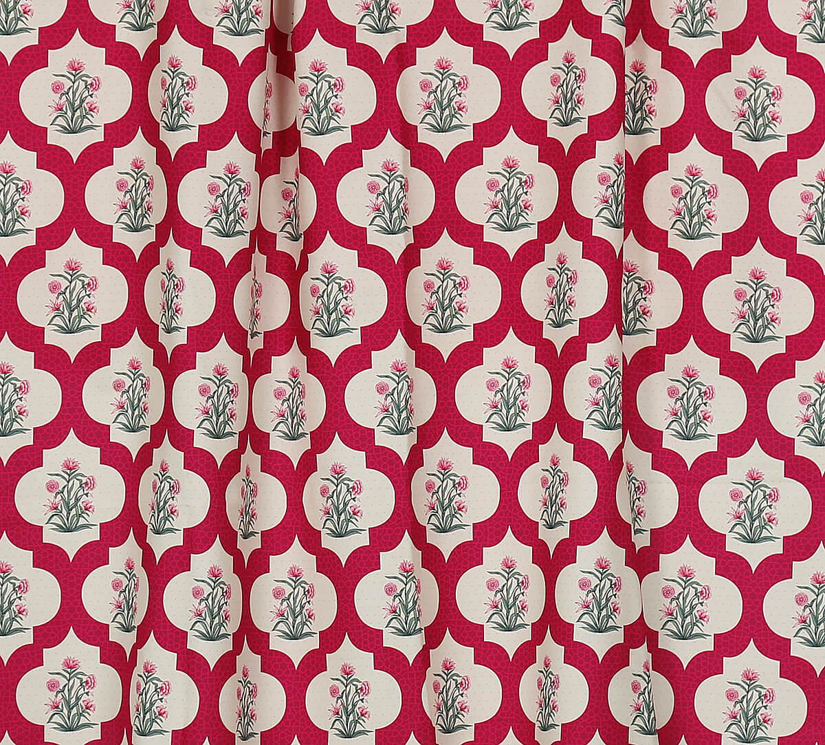 India Circus by Krsnaa Mehta Poppy Flower Scarlet Fabric